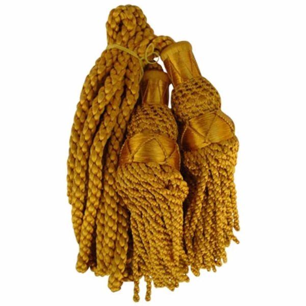 Bagpipe Cords Silk Gold