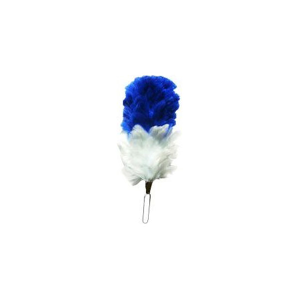 Blue Over White 5 Inch Feather Hackle