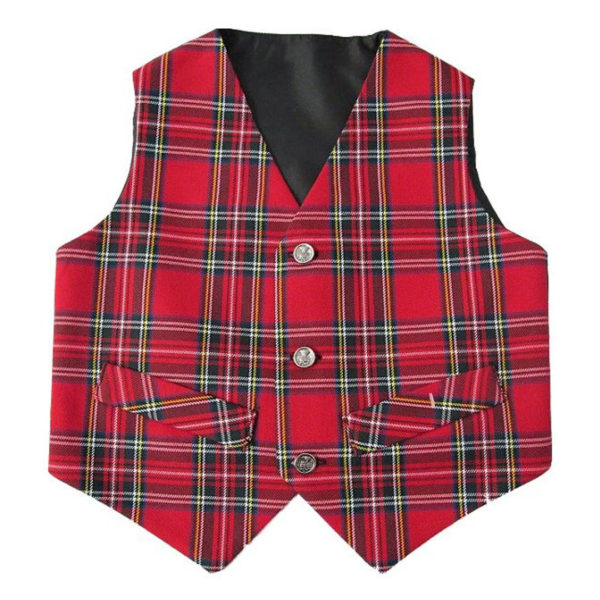 Boys And Girls Tartan Waistcoat