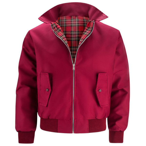 Burgundy Harrington Jacket