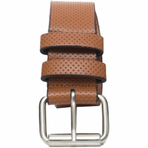 Tan Dot Leather Belt
