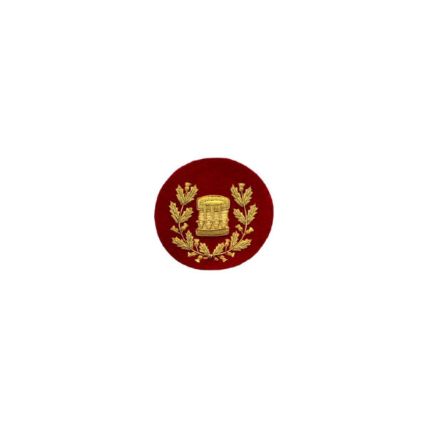 Drum Major Badge Gold Bullion On Red