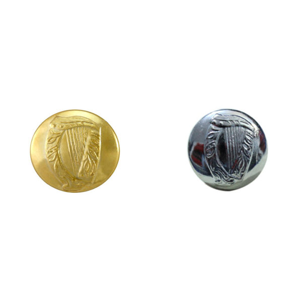 Irish Harp Uniform Buttons - 12 PCS