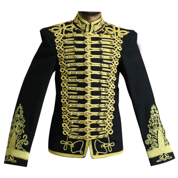 Hussars Military Dolman Gilt Braid Collar And Aiguillette