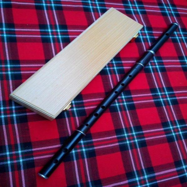Irish D Flute in African black wood