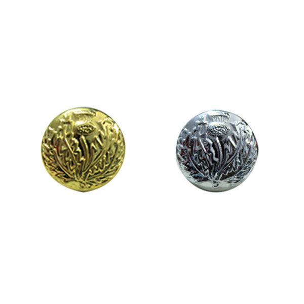 Scottish Thistle Uniform Buttons - 12 PCS
