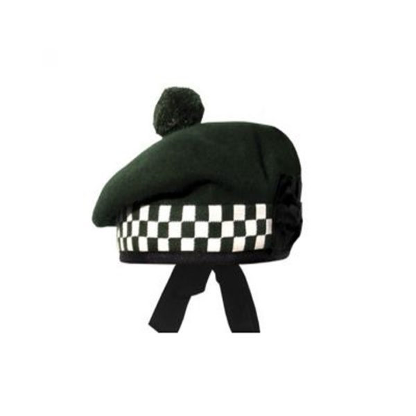 Green Balmoral Hat White And Green Dicing