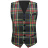 Tartan Waistcoat Three Pockets