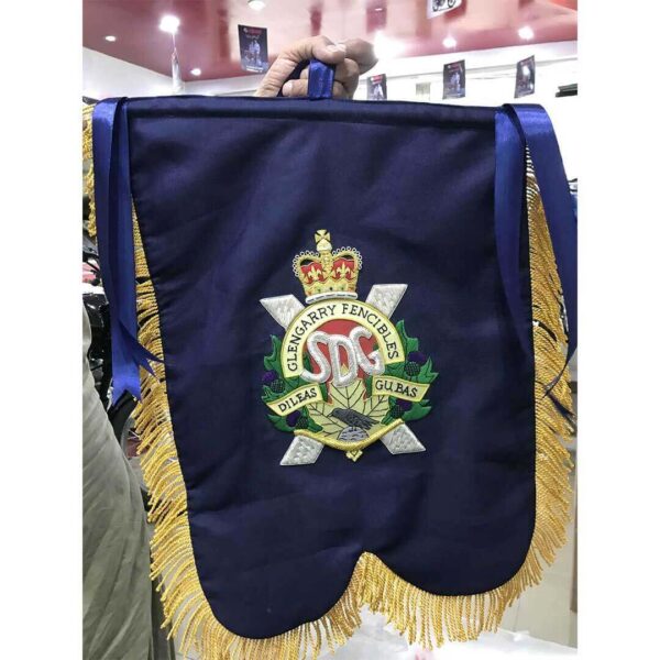 Pipe Banner Double Sided Hand Embroidered Custom Made