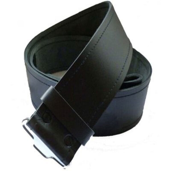 Plain Kilt Belt In Leather