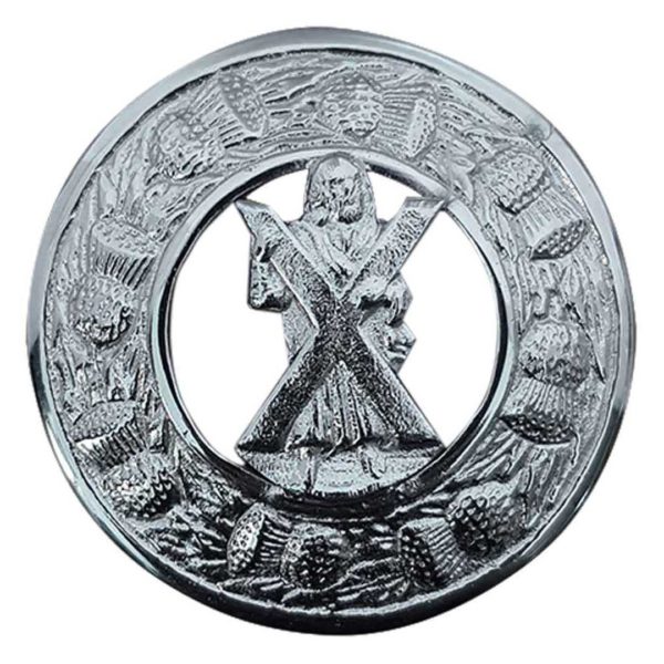 Saint Andrew Silver Kilt Brooch