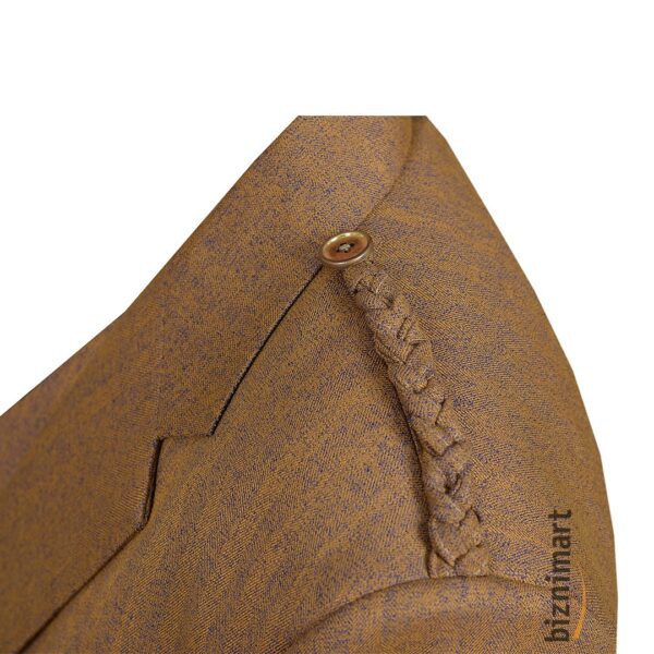 Argyll Jacket With Waistcoat/Vest Brown Serge Wool