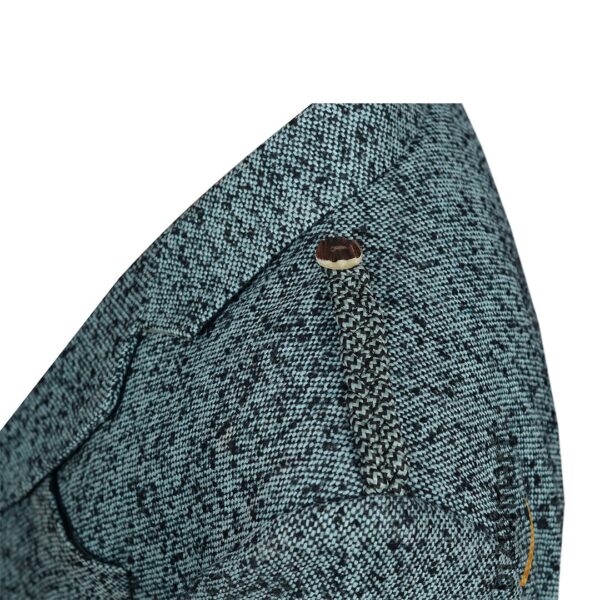 Pure Wool Black And Blue Argyll Jacket With Waistcoat/Vest