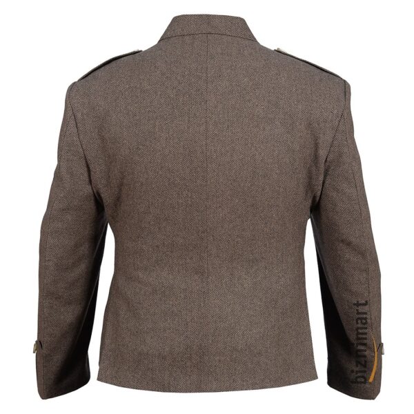 Brown Tweed Wool Argyll Jacket With Waistcoat/Vest