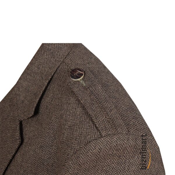 Brown Tweed Wool Argyll Jacket With Waistcoat/Vest