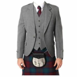 Grey Argyll Jacket And Vest