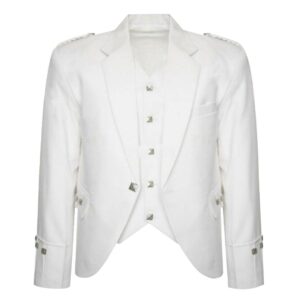 White Argyll Jacket And Vest