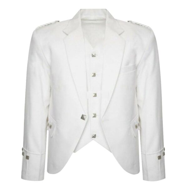 White Argyll Jacket And Vest